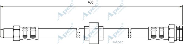 APEC BRAKING Bremžu šļūtene HOS3125